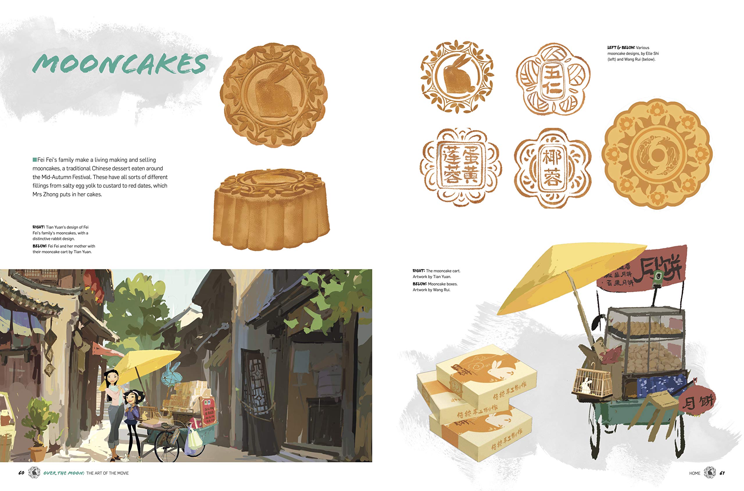 Art over the moon for mooncakes